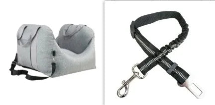 Siège-Transport pour Chien en Voiture — Imperméable, Portable, Filet de Sécurité