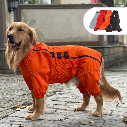 Dog Outdoor Raincoat — Polyester, British Style