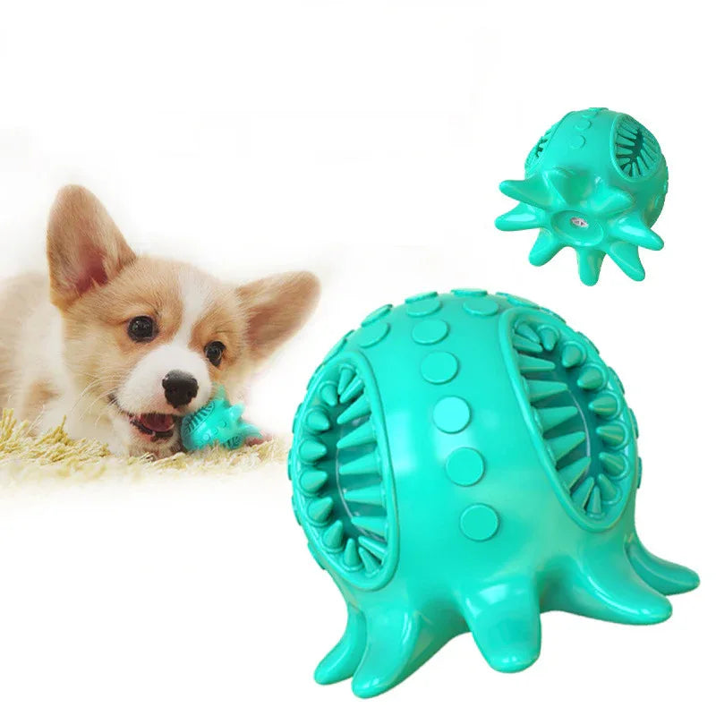 Jouet Couineur Pieuvre pour Chien — Nettoyage Dentaire, Haleine Fraîche