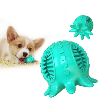 Jouet Couineur Pieuvre pour Chien — Nettoyage Dentaire, Haleine Fraîche