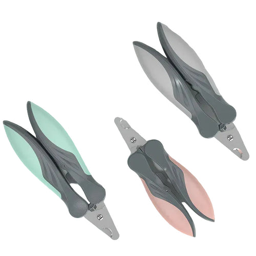 Coupe-Ongles pour Chien Poignée Caoutchouc — Lame Inox, 3 Coloris