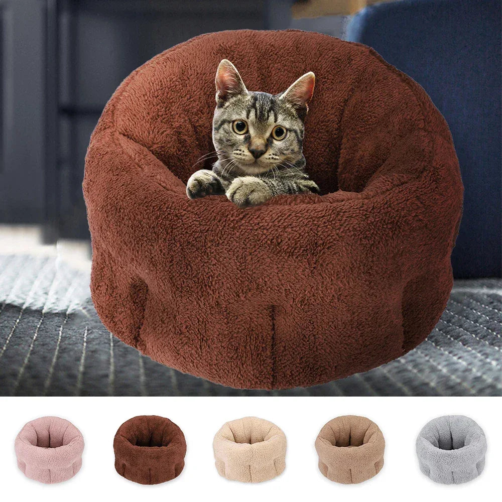 Maison-Lit en Peluche pour Chien & Chat — Coton Doux