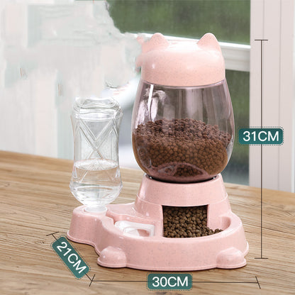 Automatic Pet Food & Water Feeder — 528ml Water, 2.2L Food