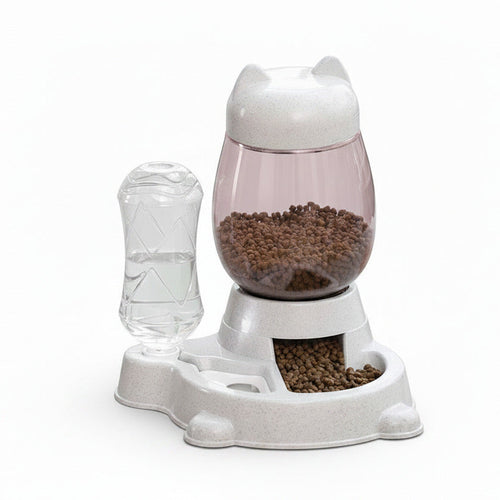 Distributeur Automatique Nourriture & Eau pour Animal — 528ml / 2,2L