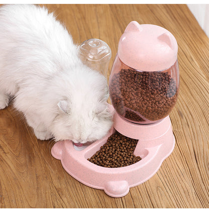 Automatic Pet Food & Water Feeder — 528ml Water, 2.2L Food