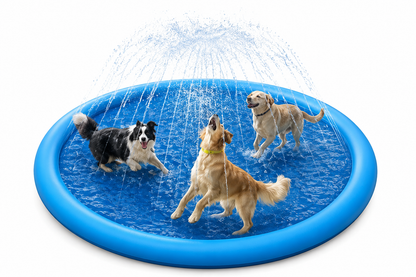 Tapis de Jeu à Jet d'Eau pour Animaux – Pelouse & Plein Air