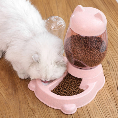 Automatic Pet Food & Water Feeder — 528ml Water, 2.2L Food