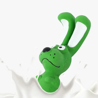 Jouet Couineur Hippopotame en Latex pour Chien — Souple, Froissable & Interactif