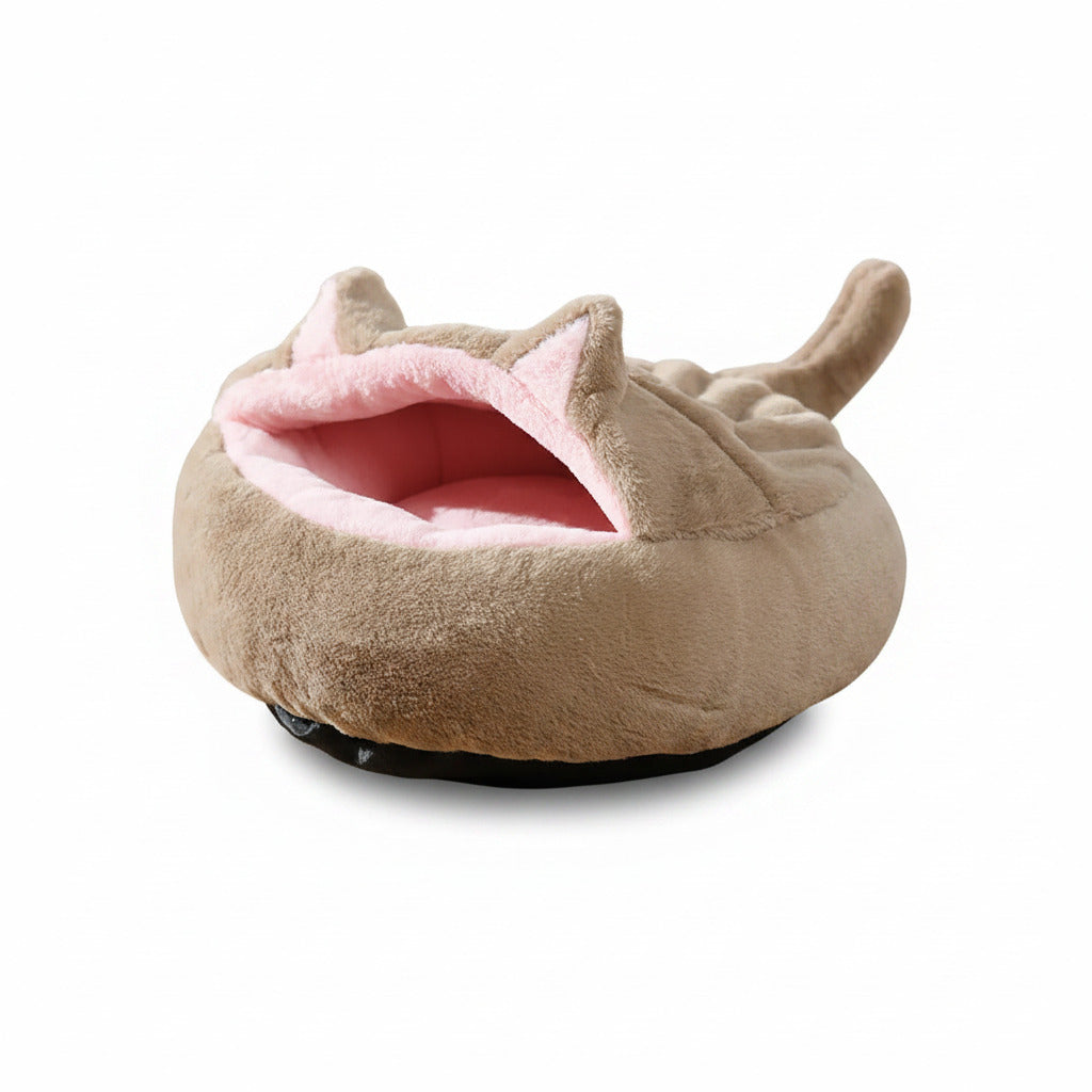 Niche en Peluche Épaisse pour Chien & Chat — Chaude, Douce
