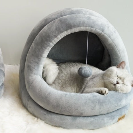 Cat House Bed — Cozy Cave, Indoor, Small Cats & Dogs