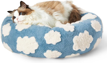 Lit Donut Rond pour Chat & Chien — Apaisant, Intérieur
