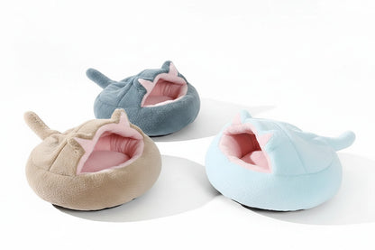 Niche en Peluche Épaisse pour Chien & Chat — Chaude, Douce