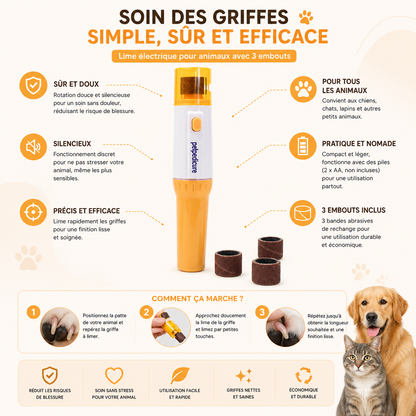 Coupe-Ongles pour Animal avec Garde de Sécurité — Anti-Surcoupe