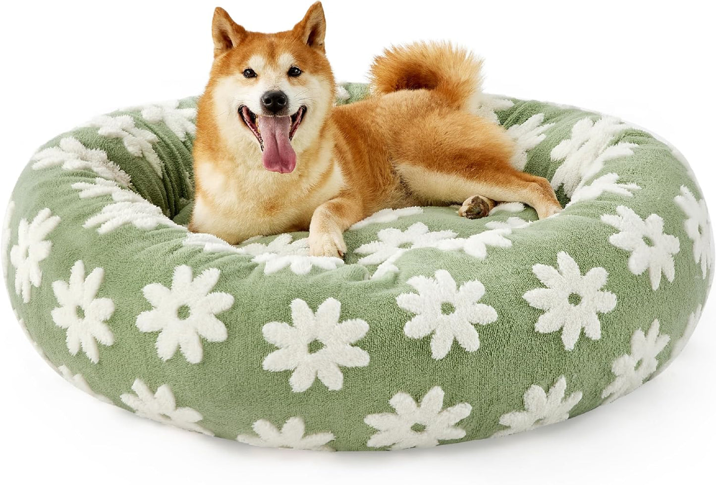 Lit Donut Rond pour Chat & Chien — Apaisant, Intérieur