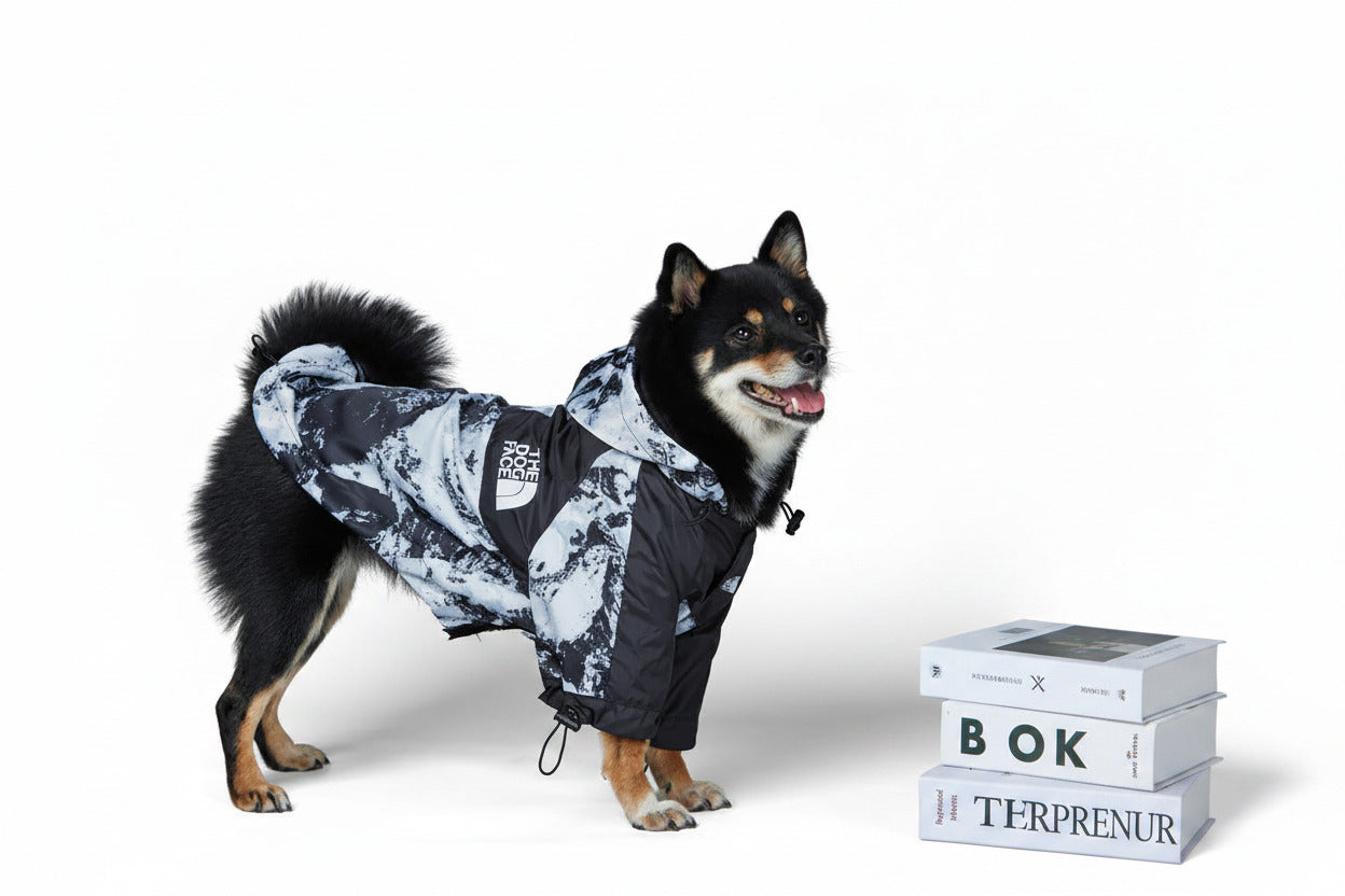 Manteau Coupe-Vent Chaud pour Chien — Polyester, Style Casual