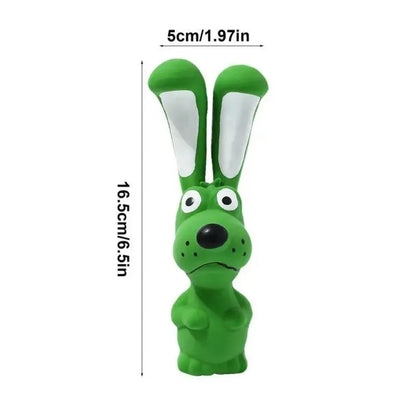 Jouet Couineur Hippopotame en Latex pour Chien — Souple, Froissable & Interactif