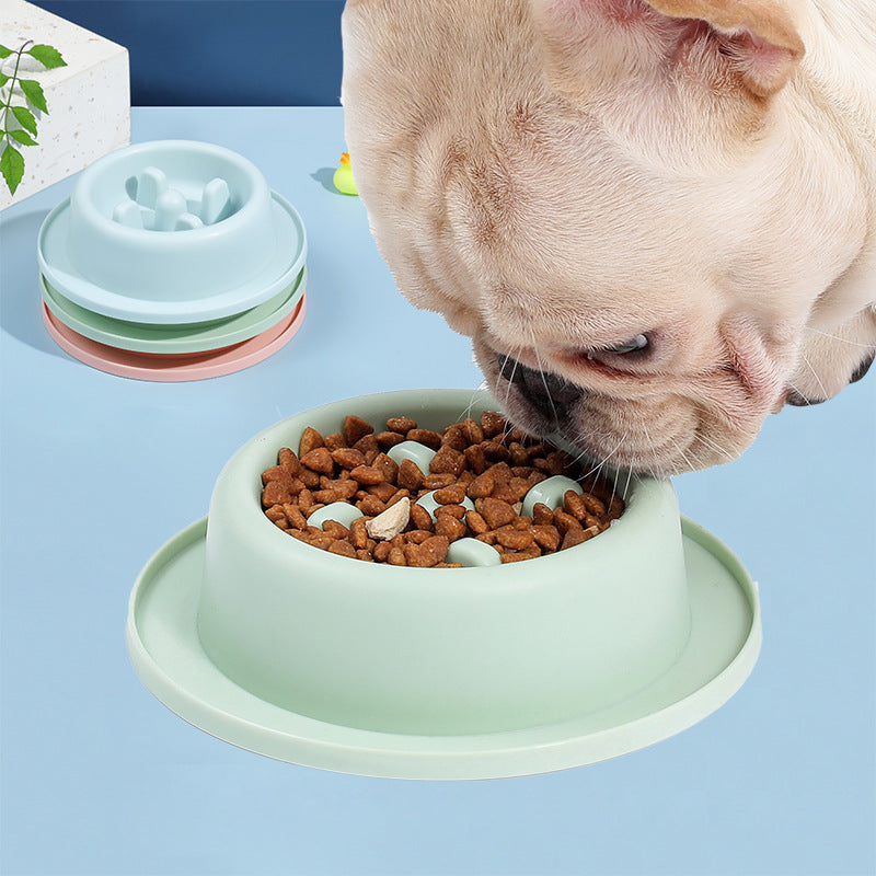 Anti-Choke Pet Food Bowl — PP, Slow Feeder